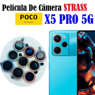 KIT(2 Pcs) Protetor De Lente STRASS Para XIAOMI POCO X5 PRO 5G Película De Câmera Vidro Temperado