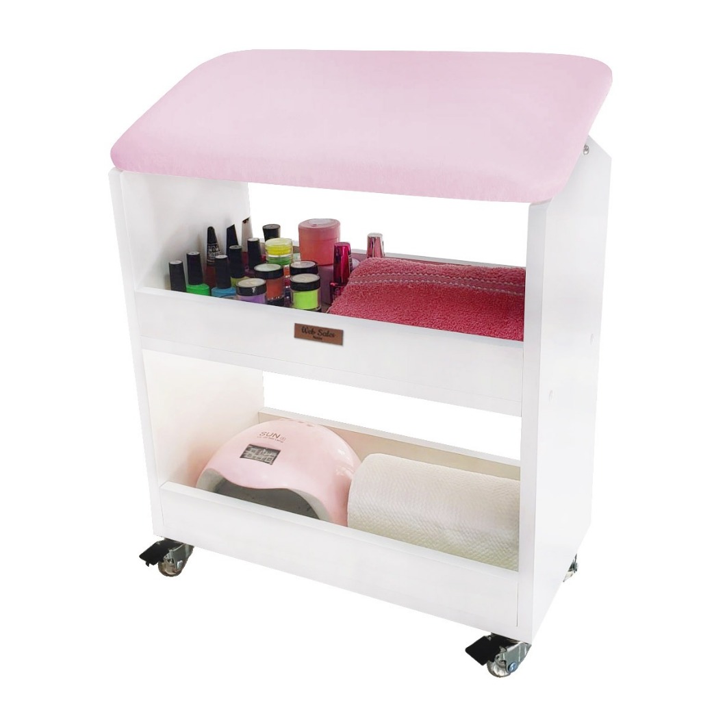 Apoio Carrinho Auxiliar de Pé Perna Para Manicure Pedicure ORIGINAL em Oferta na Shopee