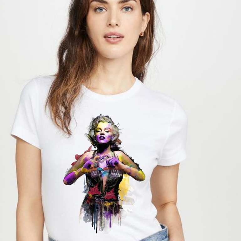 BLUSA T-SHIRT MARILYN MONROE, MODA FEMININA, DIVA,  PLUS SIZE