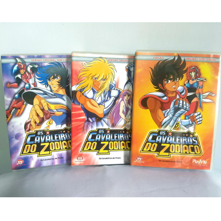 Dvd Os Cavaleiros do Zodíaco Box 2 - Cavaleiros de Prata - original playarte