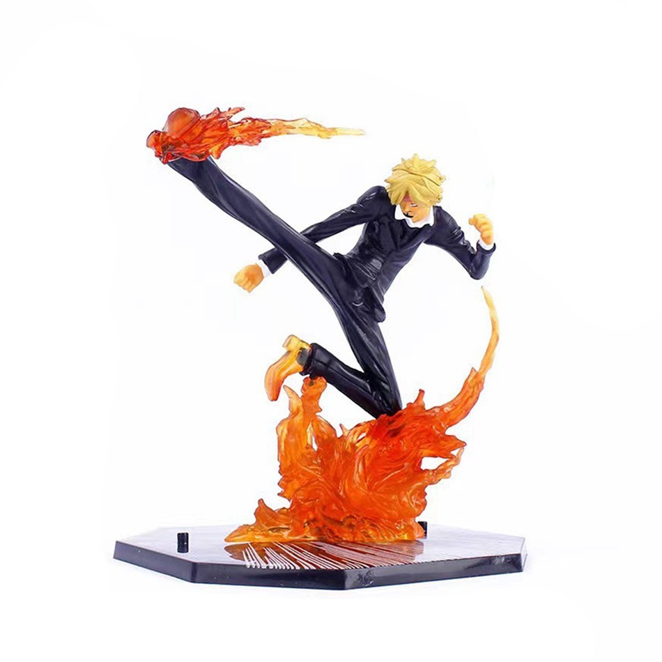 Sanji Cozinheiro dos Chapeu de Palha Luffy Figure Action One Piece Miniatura 17cm Sem Caixa Pvc Imagens reais do produto