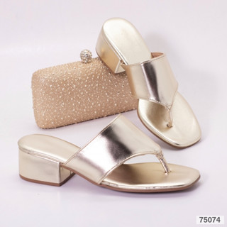 Sandalia Flat Salto 4 cm Quadrado Grosso Tamanco Confort Chinelo Feminino Ref 2022