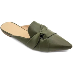 Mule Rasteirinha Feminina Sapatilha Confortável Muller Moda Casual Sandália Feminino Verde Verão