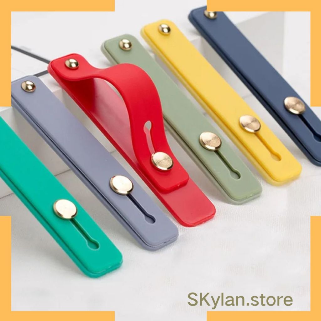 Suporte Do Telefone Móvel De Volta Adesivos Suporte Multifuncional Silicone Push Pull