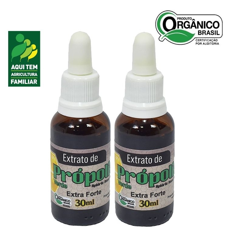 2 Extrato de Própolis Verde 70% ( Orgânico).