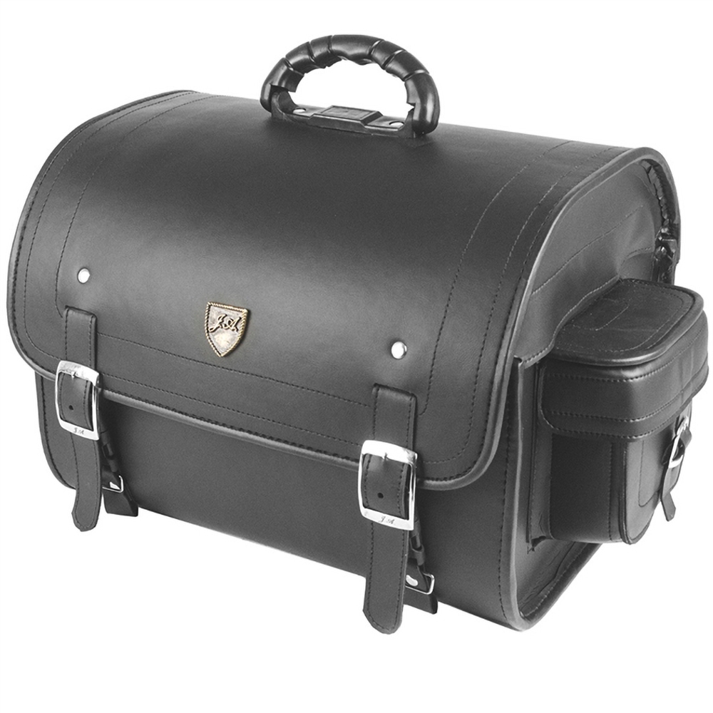 10049355 - Alforge Traseiro (Sissy Bag) Custom Para Capacete 35 Litros Couro Sintético Liso