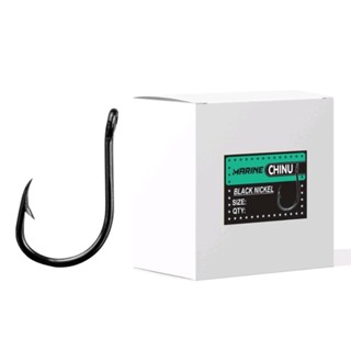 ANZOL DE PESCA CHINU BLACK NICKEL MARINE SPORTS CHINU CARTELA COM 10 UNIDADES