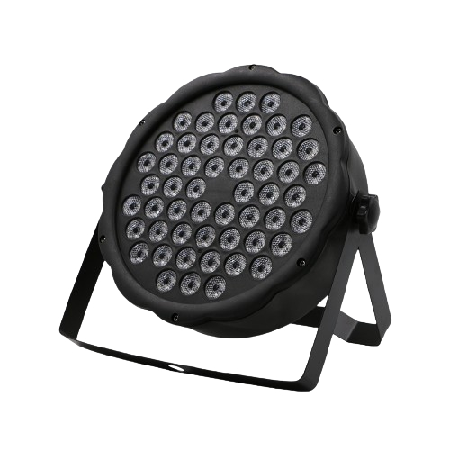 Canhão Refletor Led Par 54 Leds De 3w Rgbw Iluminação par 64 dmx strobo