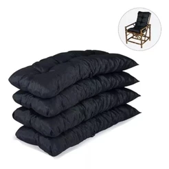 kit 4 capas para almofadas de cadeira de bambu