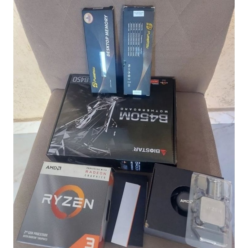 Super Promoção Kit Ryzen 3 2200G,8 Gb Ram,Cooler,SSD120GB