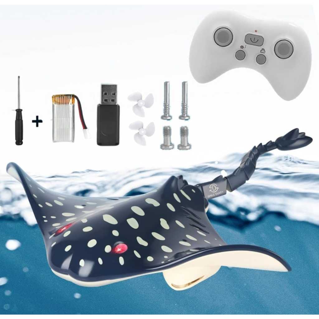 Arraia Controle Remoto 2.4GHz Brinquedo De Água Alta Simulação Bateria Recarregável