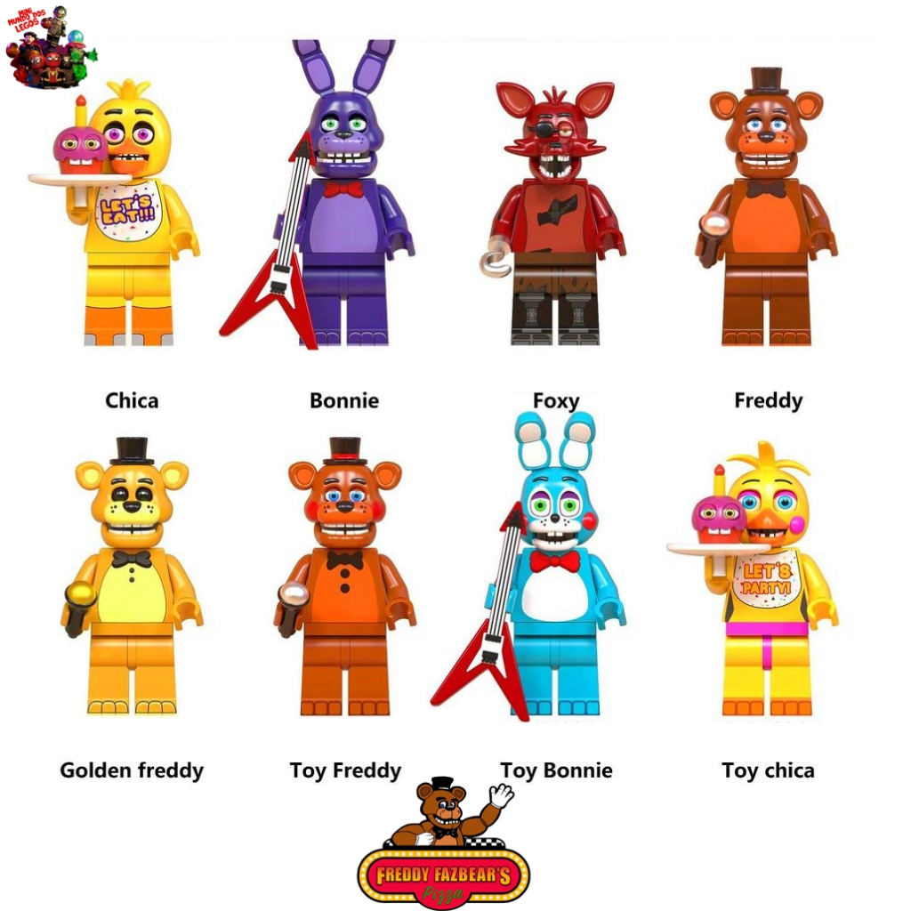 fnaf Five Nights at Freddy M Night Bear Fazbear Midnight Chica Bonnie Foxy Golden Funtime Ballons Boy filme de terror