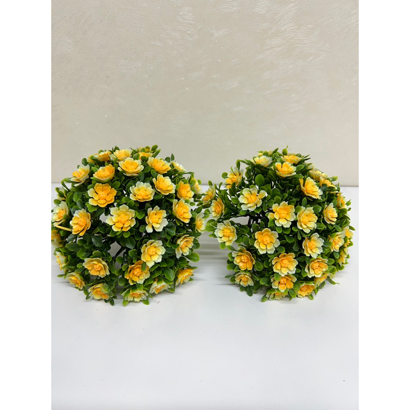 kit de 2 plantas artificiais meia lua