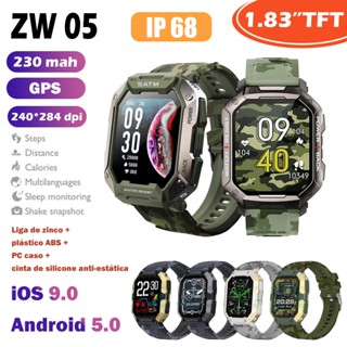 Relógio smartwatch Zwear Zw05 Monitor Cardíaco Bluetooth Com USB relógio digital prova d água/relógio inteligente original
