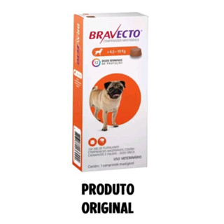 Bravecto carrapaticida e anti pulgas de uso oral para cães de 4,5 a 10 kg
