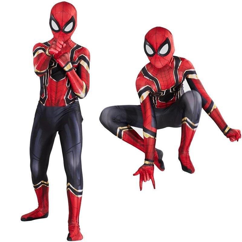 Fantasia Homem Aranha Traje Ferro Tony Stark Vingadores com Máscara em Oferta na Shopee