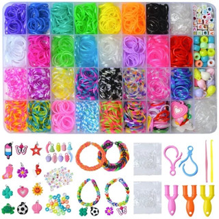 Maleta De Elasticos Para Fazer Pulseiras 4400 Única C/manual