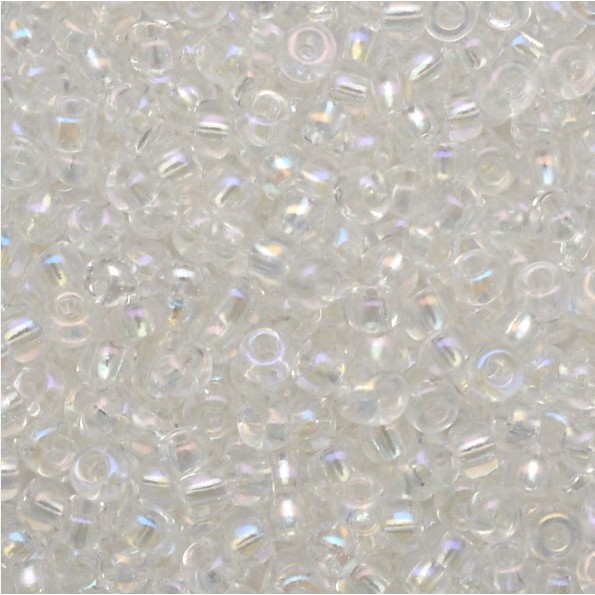 220pçs Miçanga Vidro 6/0 20 gramas - Aurora Boreal - Infantil Artesanato Pulseira Kit 4mm Miçangão