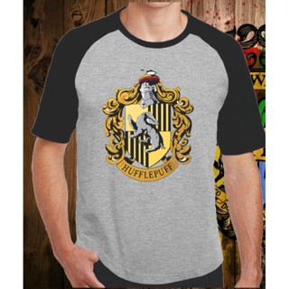 Camiseta Raglan Cinza Lufa Lufa - Harry Potter