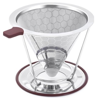 Filtro De Café Coador Inox 115 Grande Reutilizável Pour Over para Cafeterias Barista