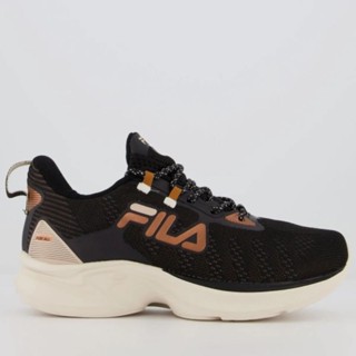 TENIS FILA RACER FOR All FEMININO (PRETO+COBRE+MARROM) ORIGINAL