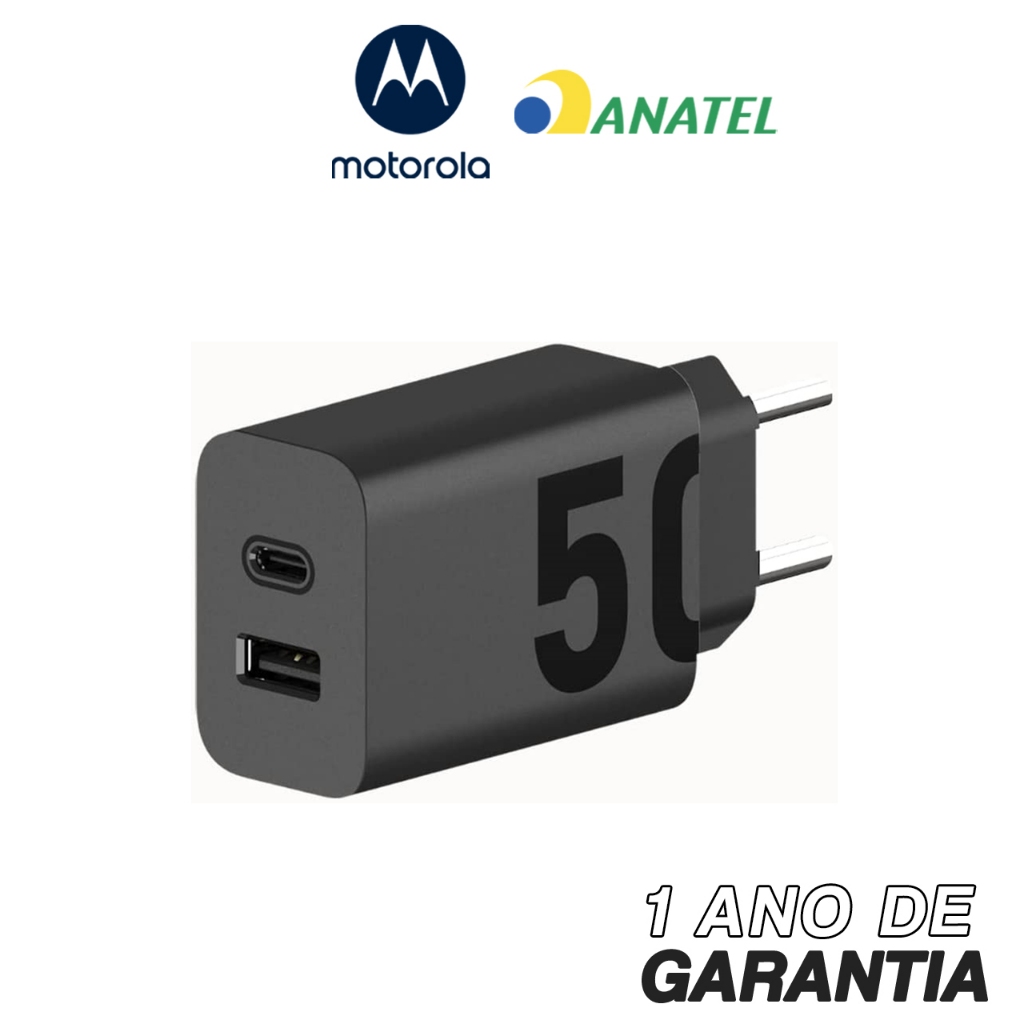 Carregador De Parede Motorola Turbo Power Duplo 50w Sem emb