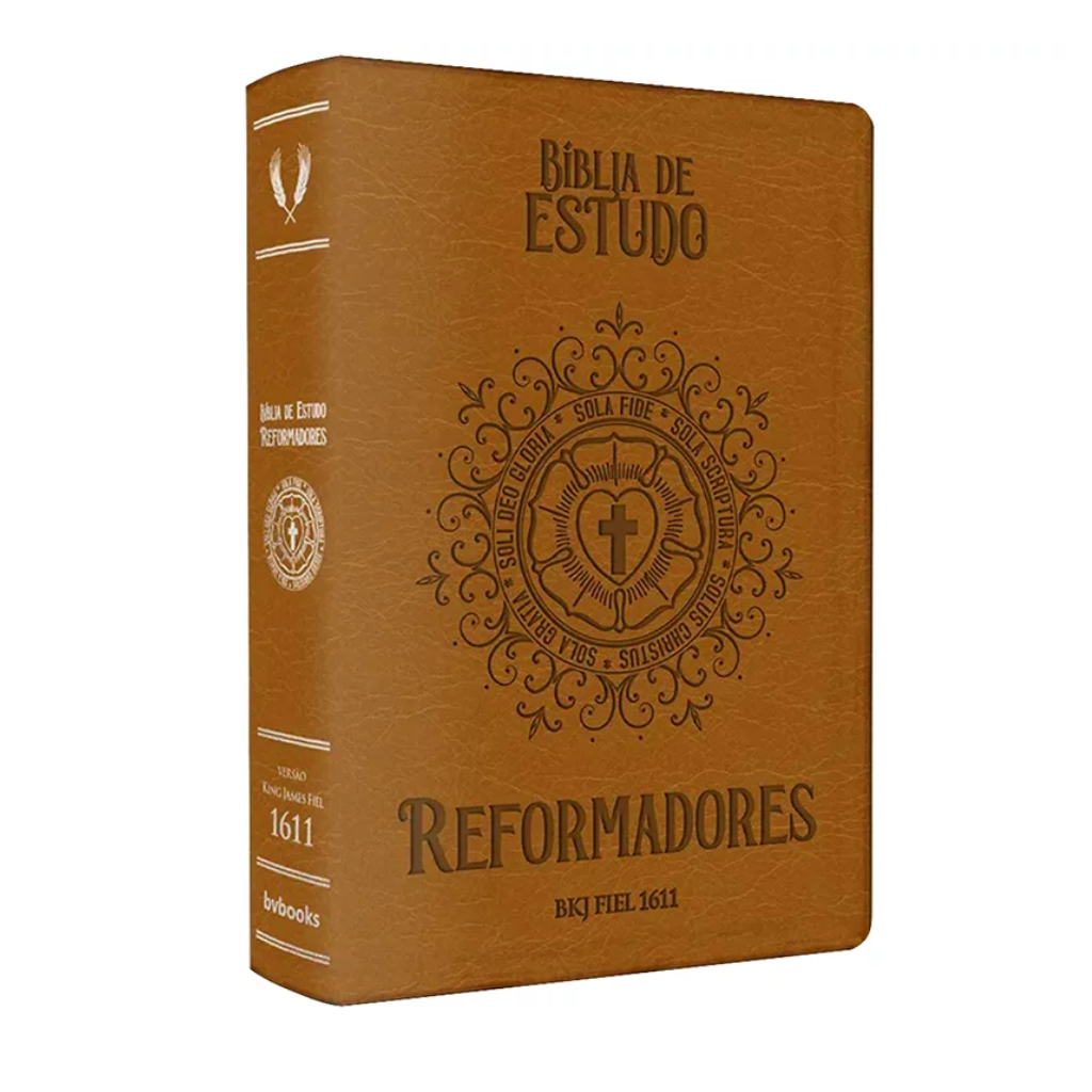 Bíblia de Estudo Reformadores | KJF | Letra Normal | Caramelo