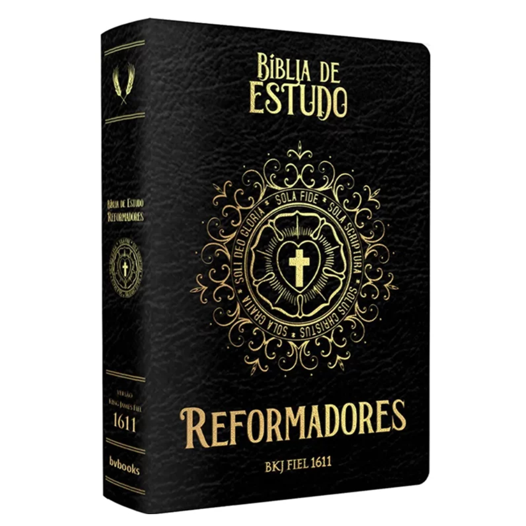 Bíblia de Estudo Reformadores | KJF | Letra Normal | Preta - Books & Magazines