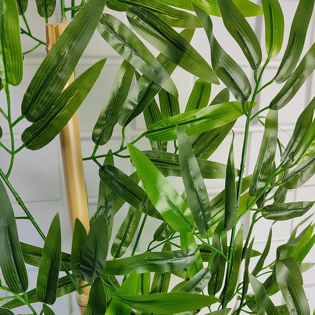 Vaso Floreira Decorativo Jardineira Para Plantas Haste Bambu — imagem 2 de 2