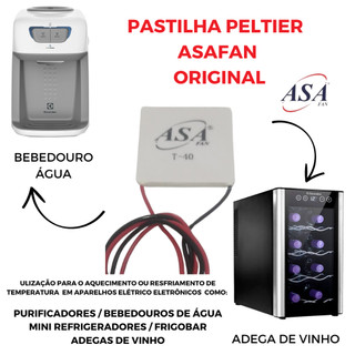 Placa Peltier Termoelétrica Pastilha Asafan12706 Purificador Adegas Bebedouro Pastilha De Célula Latina Masterfrio Polar