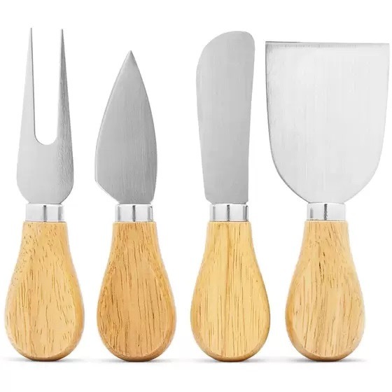 Conjunto de 4 Facas para Queijo