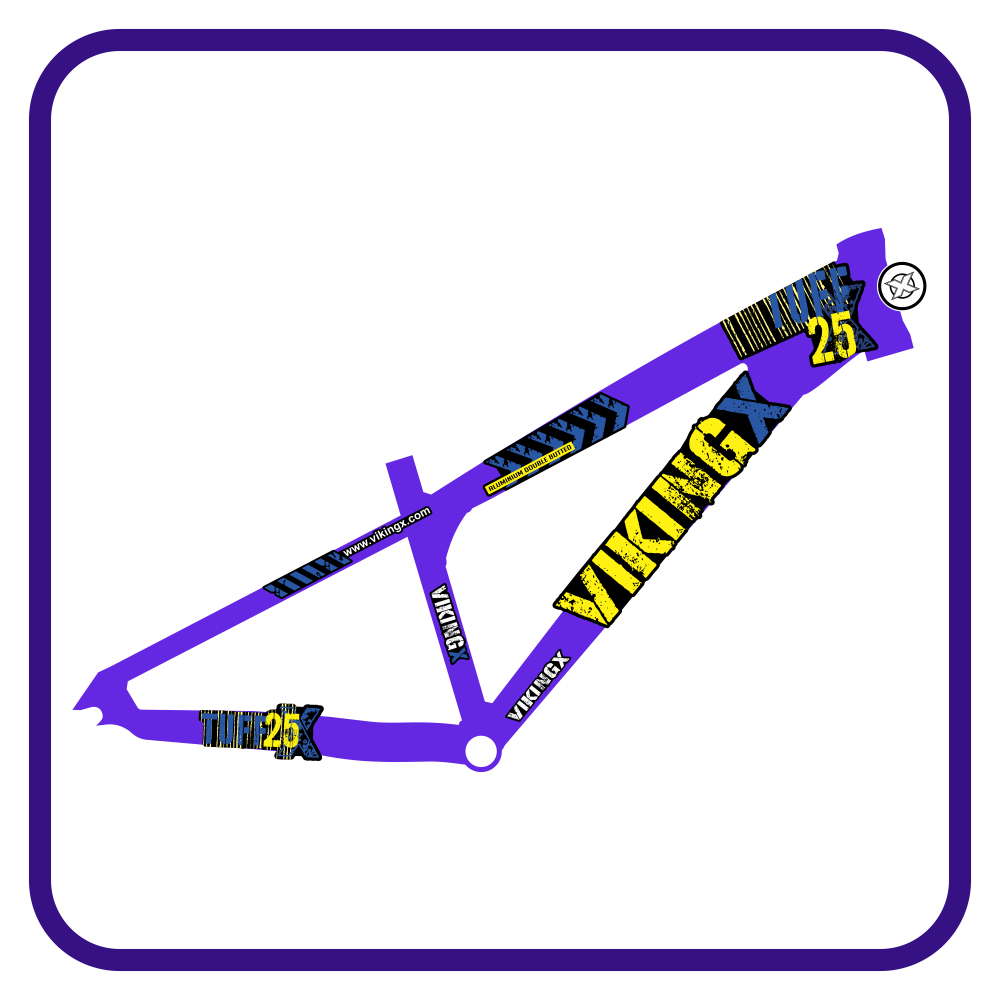Adesivo para quadro Bike VIKINGX TUFF 25