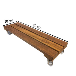Suporte Jardineira Para Vaso de Planta 20cm x 40cm Rodinhas Silicone