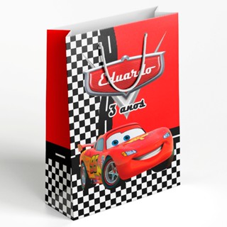 10 Sacolinhas Personalizadas - Relâmpago Mcqueen - Lembrancinhas