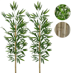 Hastes de Bambu Artificial Grande Sem Vaso Decoração