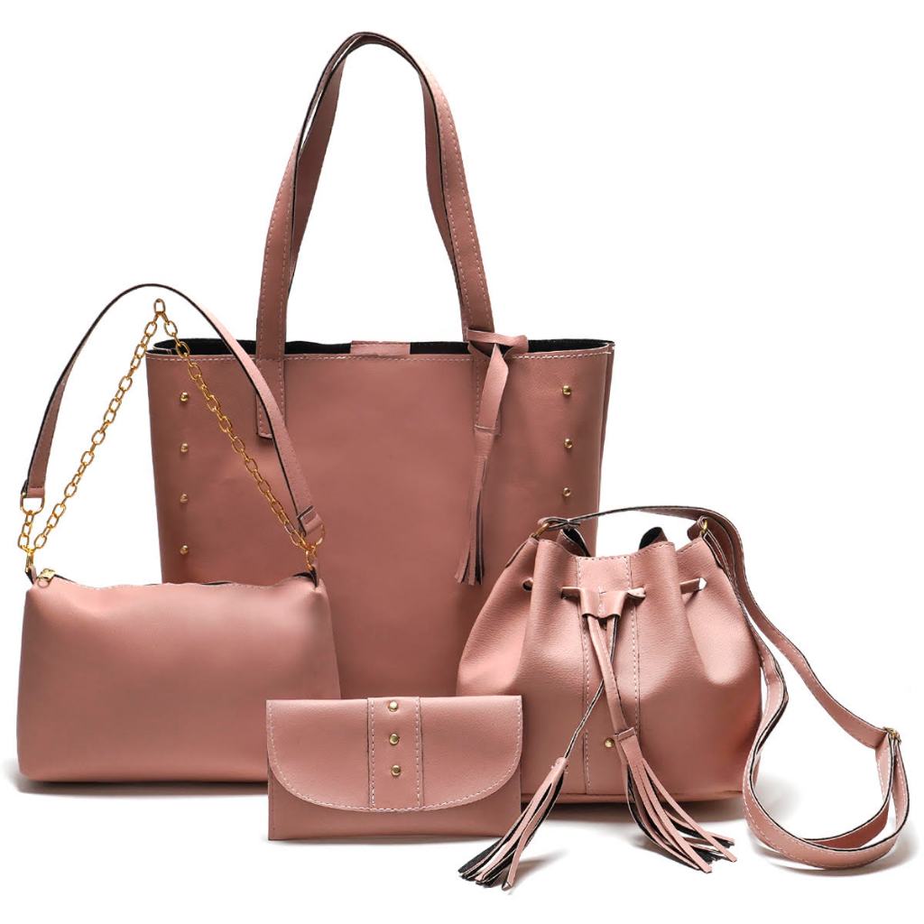 KIT BOLSA FEMININA 4 PEÇAS
