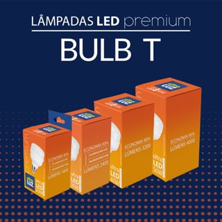 Kit 10 Lâmpadas LED T 20W, 30W, 40W, 50W  Ultraluz   6500K Branca Fria OU 3000K Amarelo em Oferta na Shopee