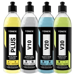 Kit Polimento Profissional Vonixx Corte Lustro Refino Cera