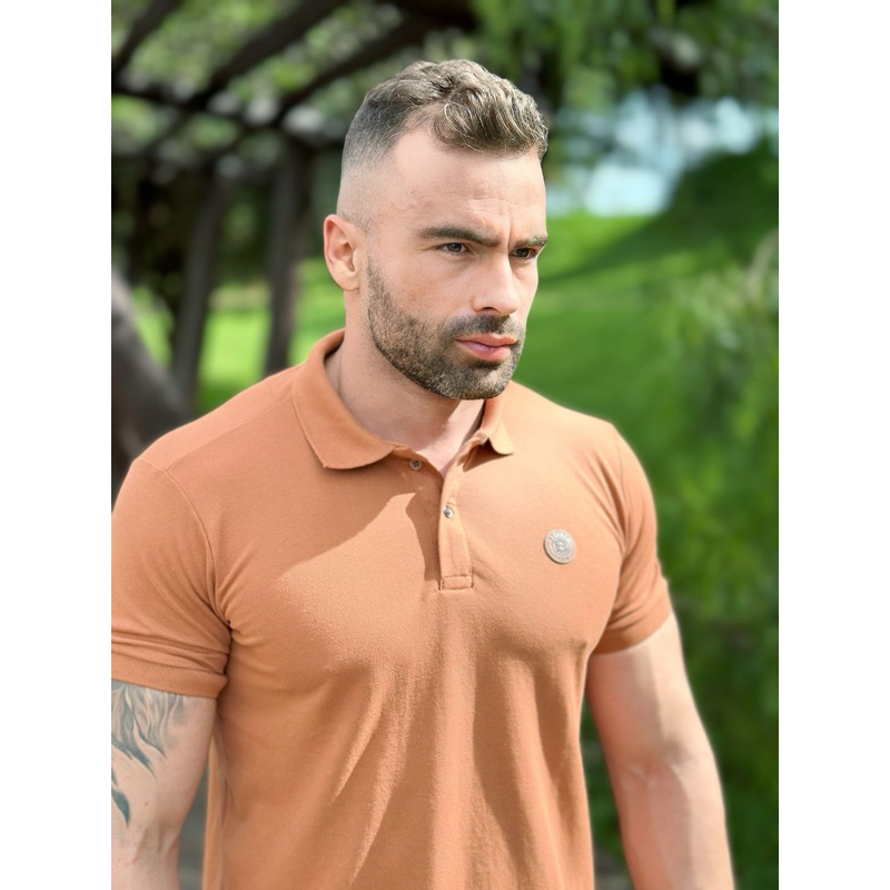 Camiseta Camisa Masculina Gola Polo Lisa Piquet Brutha Team Não Encolhe e Não da Bolinha, Fresquinha Camiseta Gola Polo