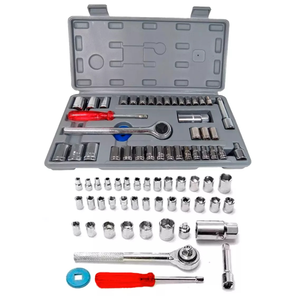Kit Chaves Jogo Catraca Reversivel Soquetes 40 Pecas Maleta em Oferta na Shopee