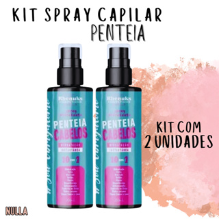 KIT COM 2 UNIDADES Spray PENTEIA CABELO HIDRATANTE E CONTROLE DE FRIZZ - Rhenuks 200 ml em Oferta na Shopee