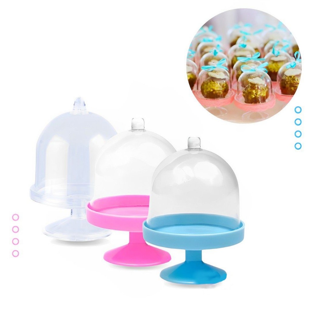 20 Mini Cúpula Acrílico Para Lembrancinhas Doces Festas  Decoração Mini Potes Decorativos