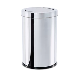 Lixeira Com Tampa Basculante Brinox Decorline 21,2 Litros Aço Inox