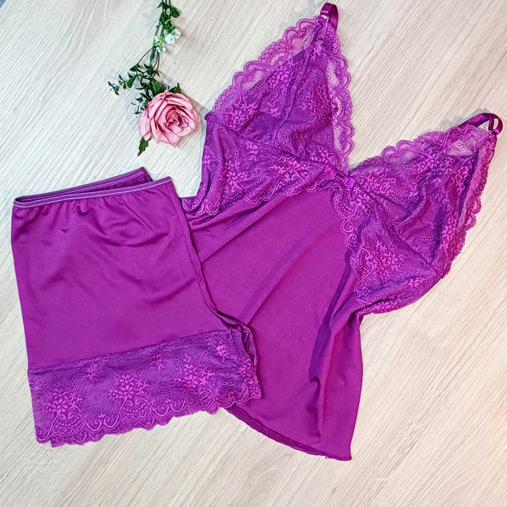 BabyDoll Microfibra Renda Conforto Sem Bojo Forrado Pijama ShortDoll - 538 em Oferta na Shopee