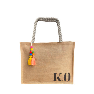 Bolsa De Praia Feminina Personalizada Com Sua Inicial Bolsa De Juta Transversal