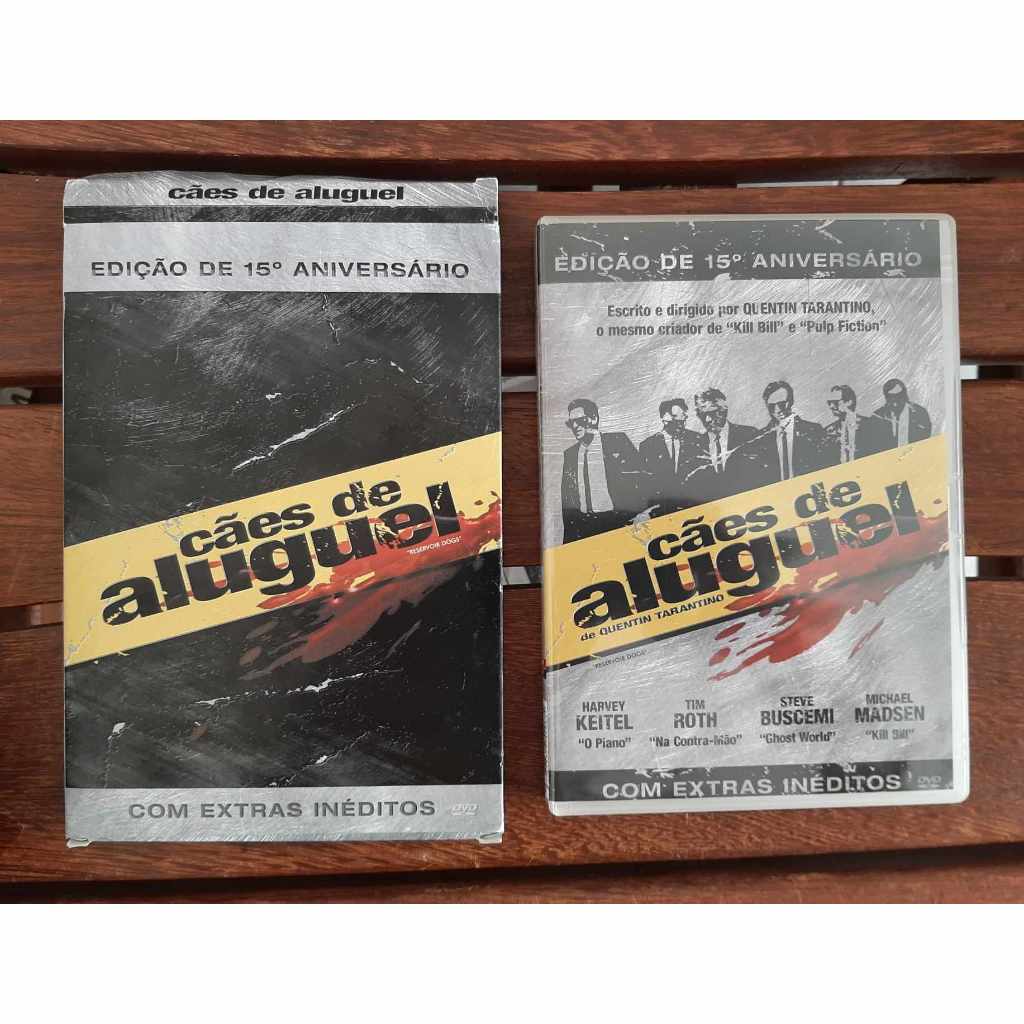 2 DVDs Cães De Aluguel- Edição De 15º Aniversário - com luva + Pulp Fiction - filmes de Quentin Tarantino
