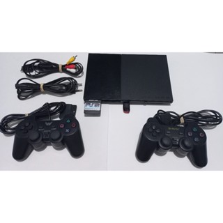 PLAYSTATION 2 COM 2 CONTROLES + MEMORY CARD + OPL E PENDRIVE COM JOGOS