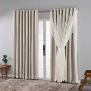 Cortina Sob Medida Blackout Com Voil Em Tecido 5.00x3.10 Sala Quarto em Oferta na Shopee