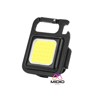 Mini Lanterna Com LED Portátil USB Recarregável Chaveiro E Abridor De Garrafas Camping