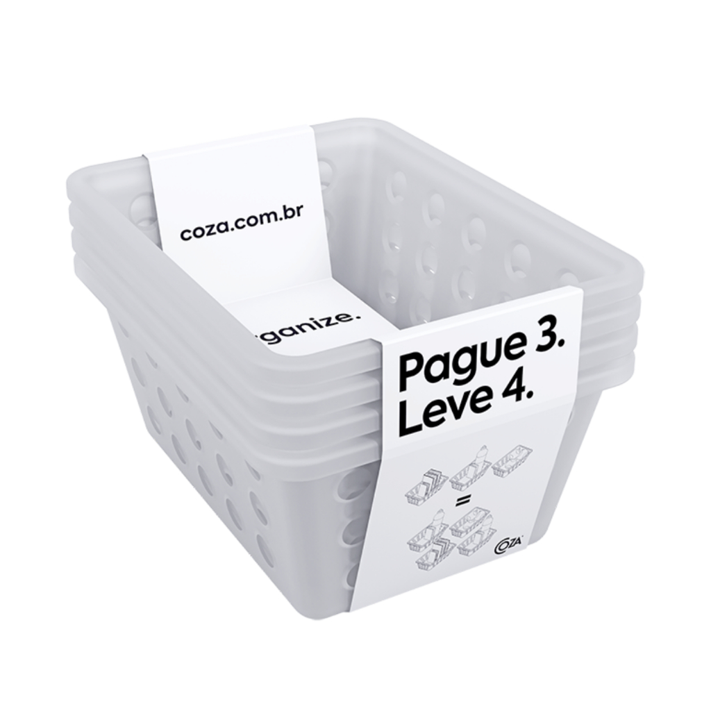 Conjunto De Cestas Organizadoras Pequenas - Coza One Natural em Oferta na Shopee